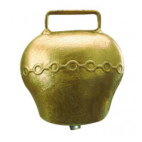 Bell made steel and its had bronze color 75